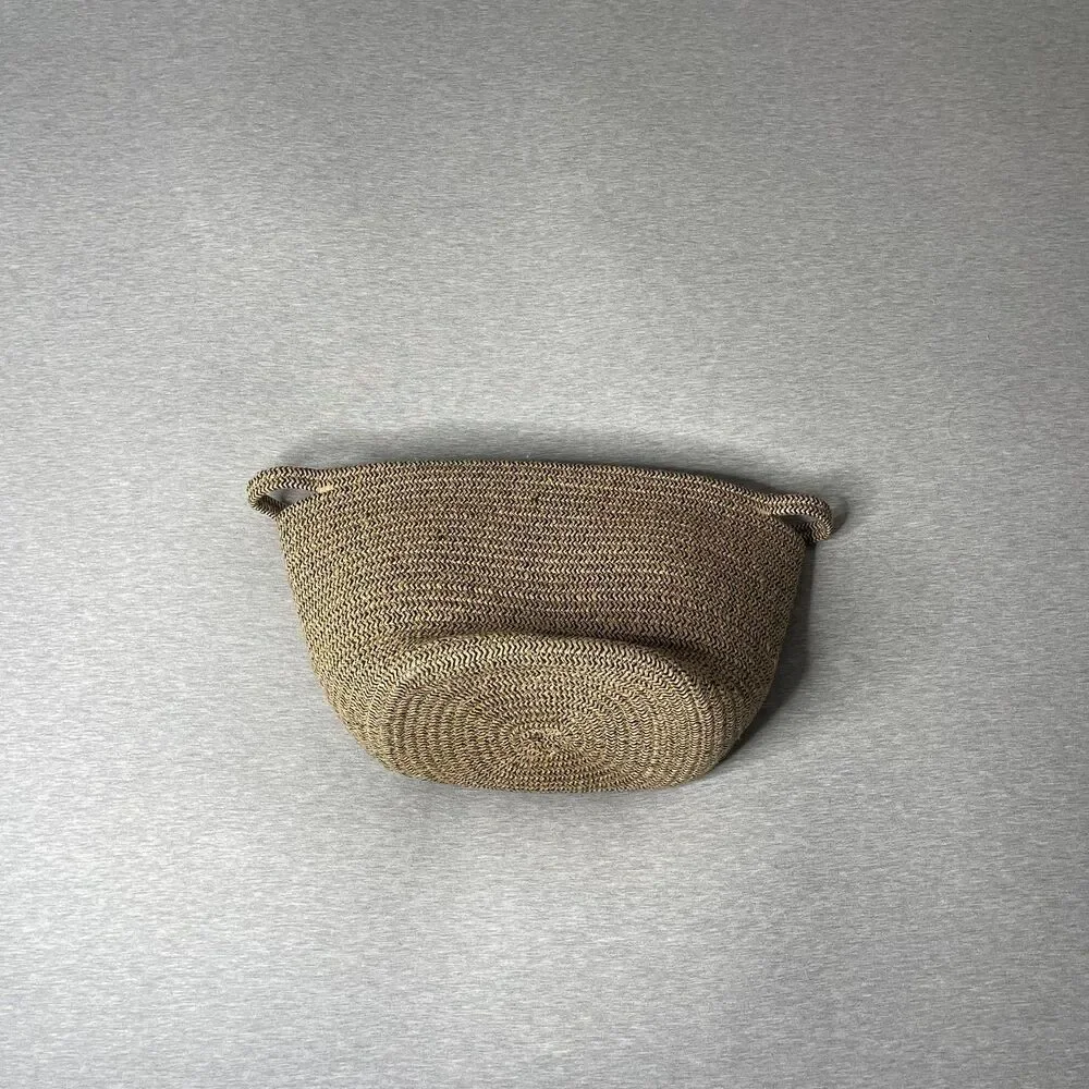 Target Cotton Rope 15” Round Storage Handles Basket